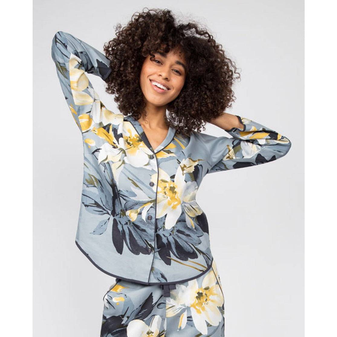 Floral Ellie Pyjama Rachel - Ladies and Pyjamas – Top Cyberjammies Bea Print