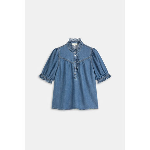 Suncoo Ladies Blouse Louise - Bleu Jeans