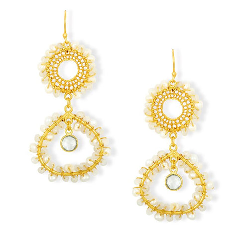 Tate Earrings - Pearl