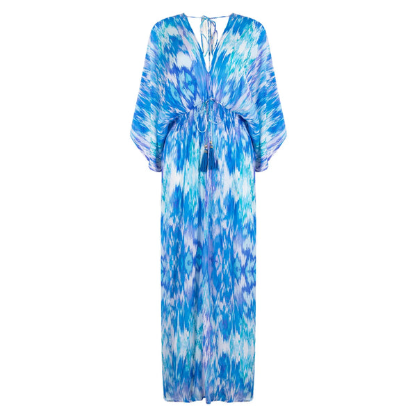 Sophia Alexia Ladies Capri Maxi Kimono Dress - Sea Dream