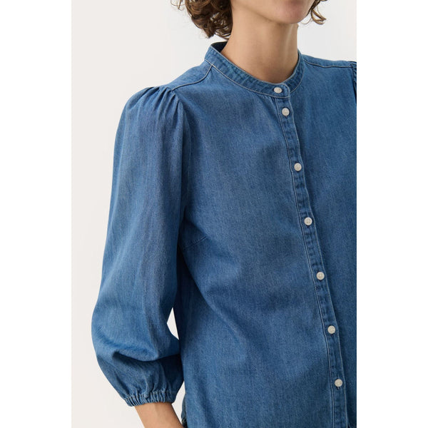 Part Two Ladies NicoliePW Shirt - Medium Denim Blue
