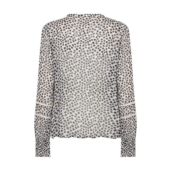 Part Two Ladies NesmaPW Shirt - Navy Mini Grid Flower
