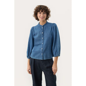 Part Two Ladies NicoliePW Shirt - Medium Denim Blue