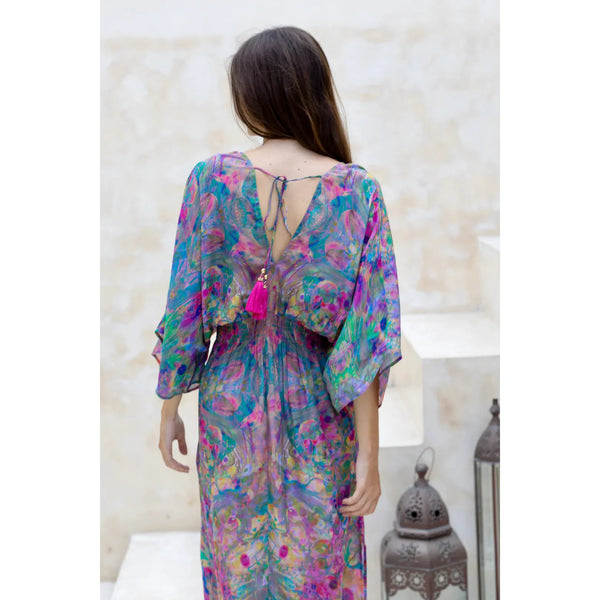 Capri Maxi Kimono Dress - Fantasia