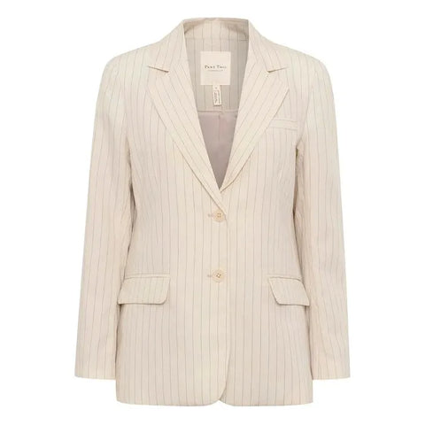 Part Two Ladies Nikoleta Blazer - Whitecap Grey Stripe