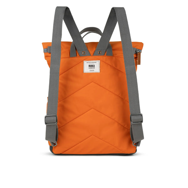 ROKA London Canfield B Small Recycled Nylon Backpack - Burnt Orange