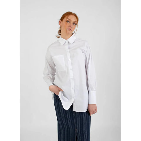 Millie Oversized Classic Shirt - White