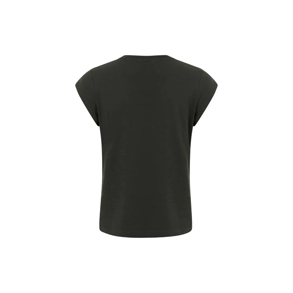 V- Neck T-Shirt - Black