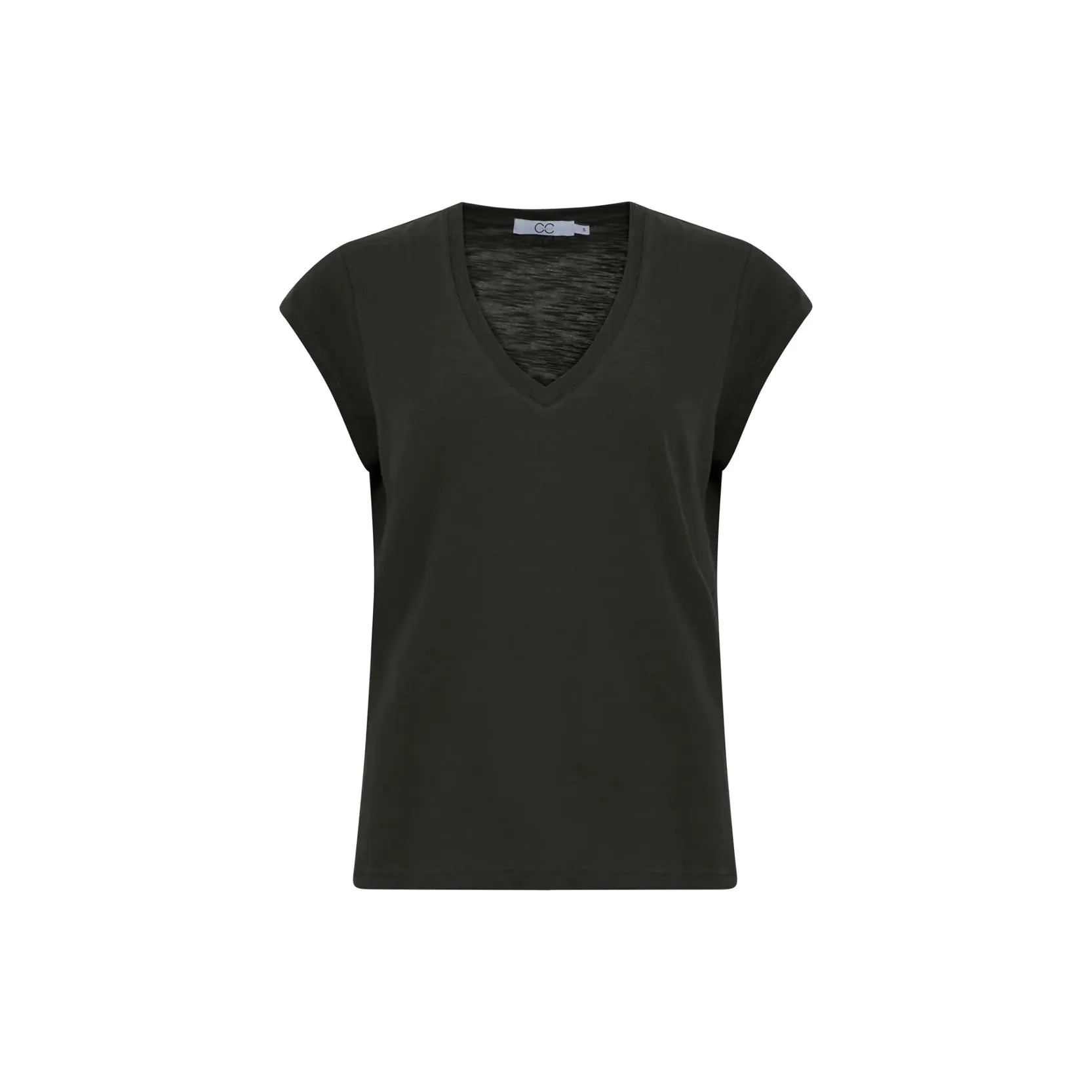 V- Neck T-Shirt - Black