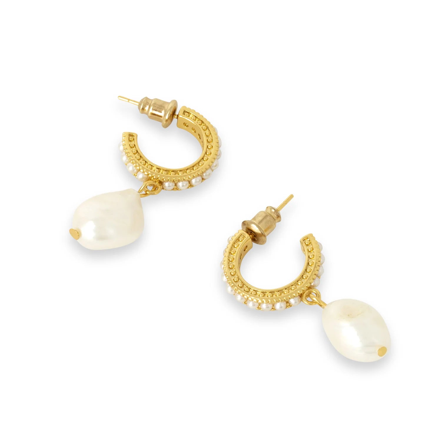 Ashiana Ladies Meera Earrings - Pearl