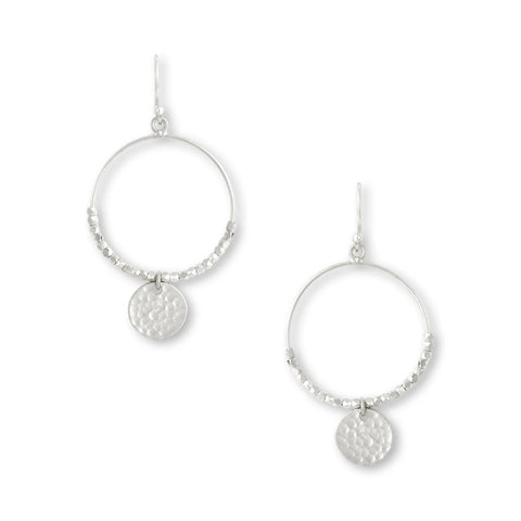 Dominique Mini Hoop Earrings - Silver