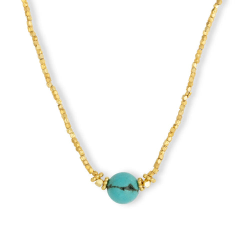 Ashiana Bluebell Choker Necklace - Turquoise
