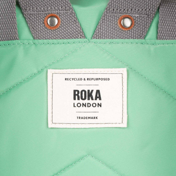 ROKA London Canfield B Small Recycled Nylon Backpack - Matcha