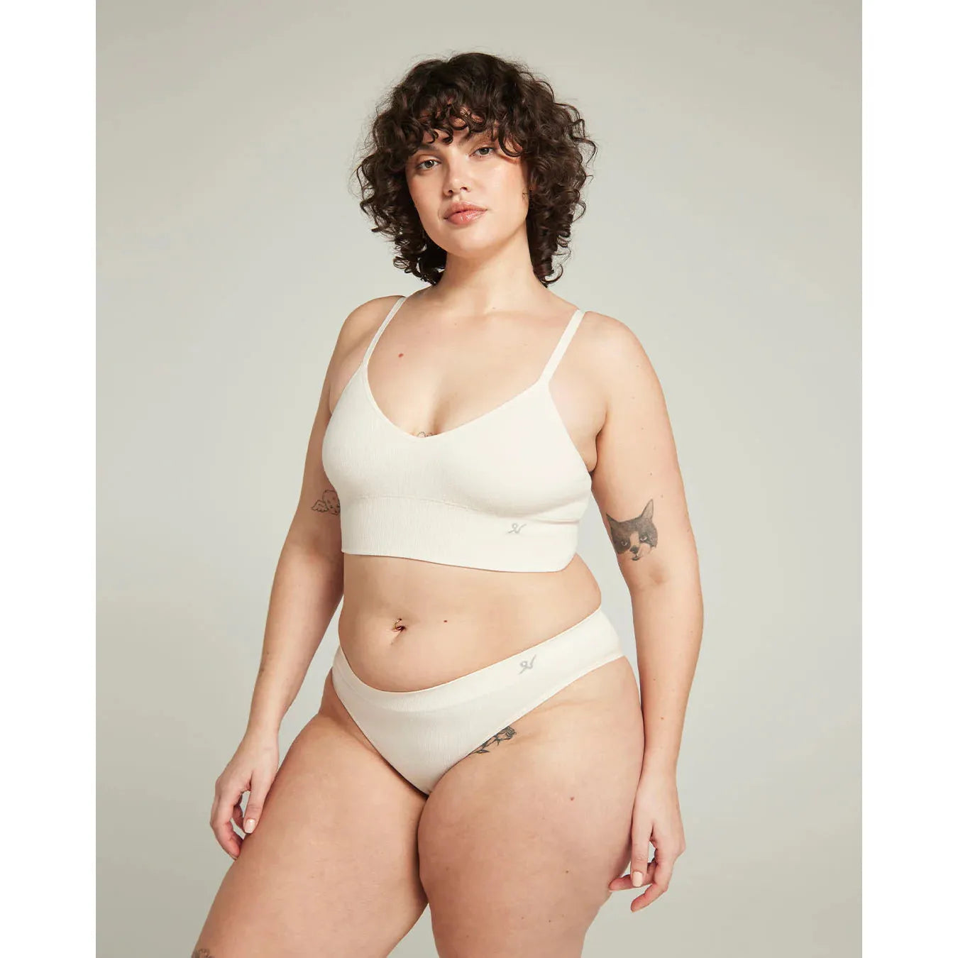 Nudea Ladies Non Wired Bralette - White Sand