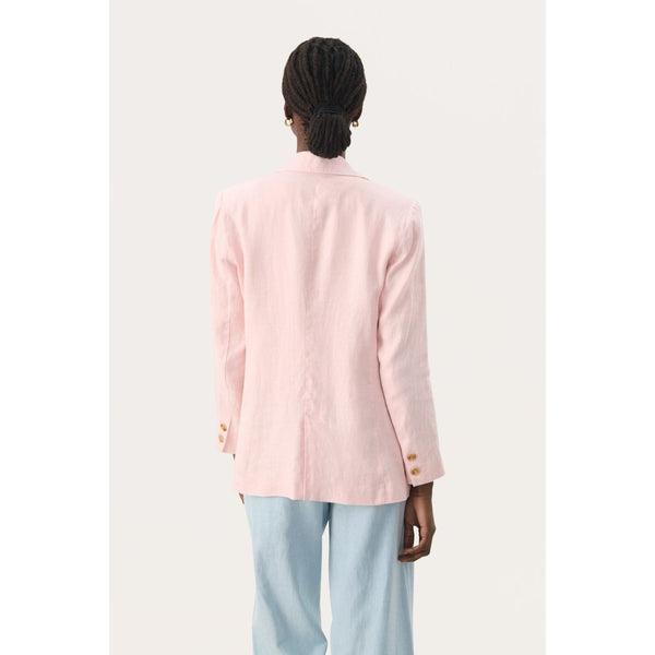 Part Two Ladies NyanPW Linen Blazer - Lotus / Pale Pink