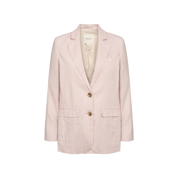Part Two Ladies NyanPW Linen Blazer - Lotus / Pale Pink