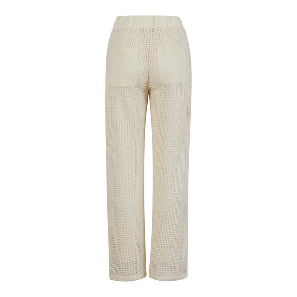 Coster Copenhagen Ladies Mesh Trousers - Creme