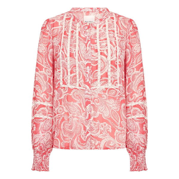 Part Two Ladies NesmaPW Blouse - Red Paisley Print