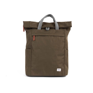 ROKA London Finchley A Large Recycled Canvas Backpack - Moss
