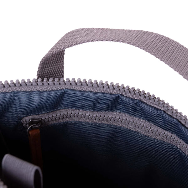 ROKA London Finchley A Large Recycled Canvas Backpack - Airforce