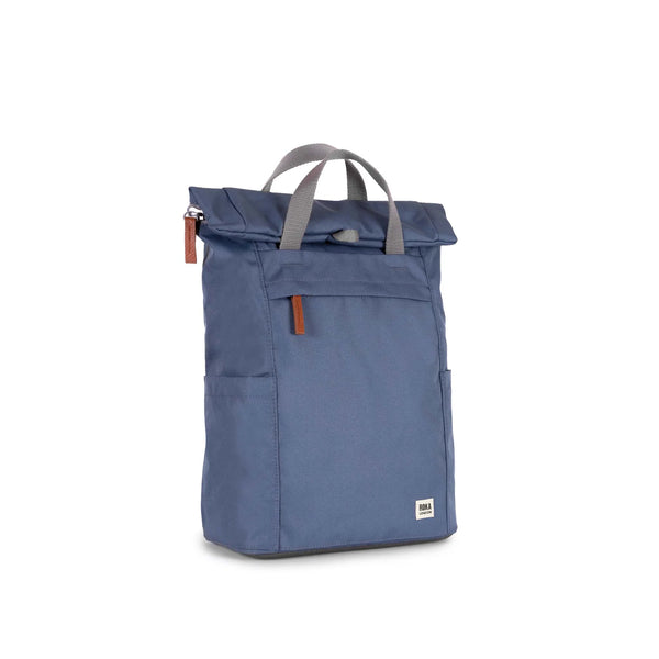 ROKA London Finchley A Large Recycled Canvas Backpack - Airforce