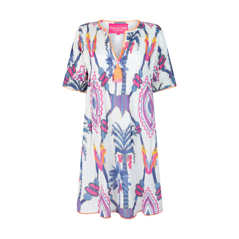 Place du Soleil Ladies Short Dress Blue Bird 444