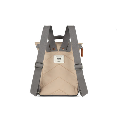ROKA London Canfield B Small Recycled Nylon Backpack - Sand