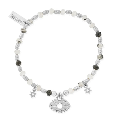 ChloBo Ladies Visionary Black Rutilated Quartz Bracelet - SIlver