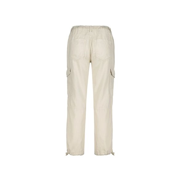 Conny Cargo Cotton/Linen Trousers - Pearl