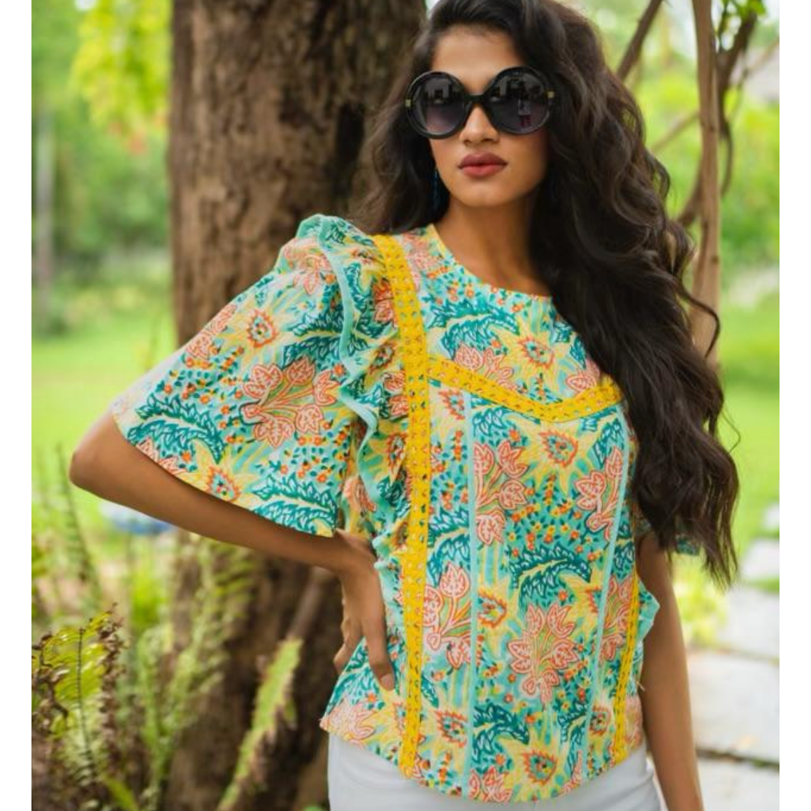 Shira Top - Mint Yellow