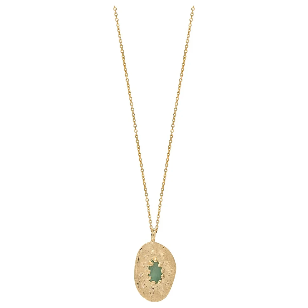 Louise Hendricks Felix Necklace - Emerald Stone