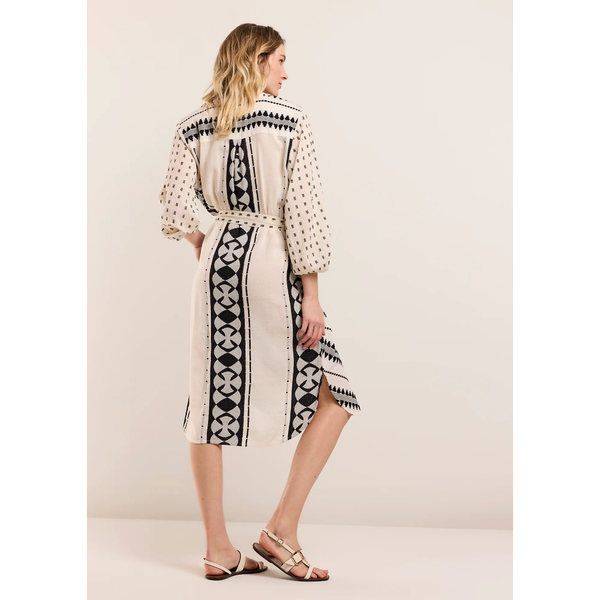 Jacquard Tunic Dress - Cream