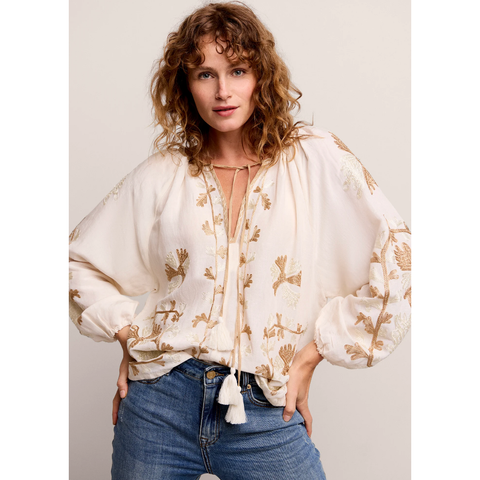 Embroidered Blouse - Ivory