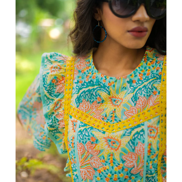 Shira Top - Mint Yellow