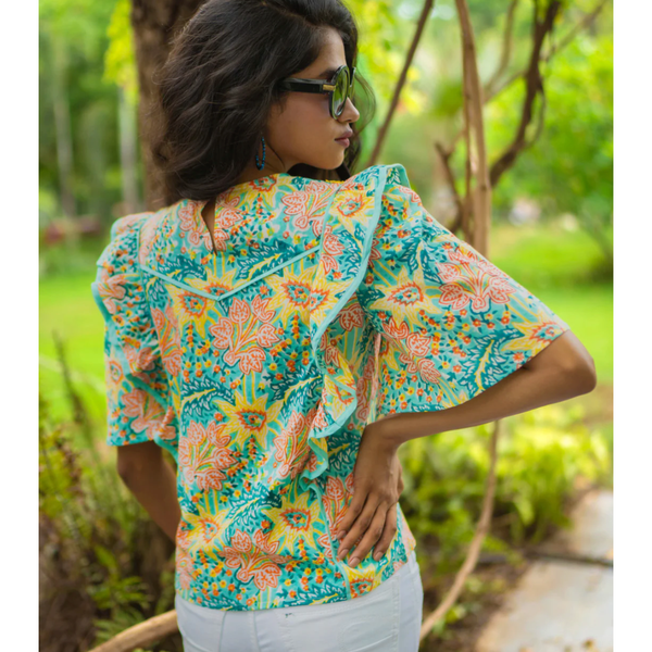 Shira Top - Mint Yellow