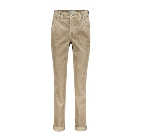 Red Button Ladies Giselle Cord Trousers - Light Taupe