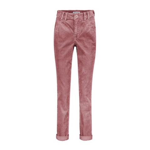 Red Button Ladies Giselle Cord Trousers - Old Rose