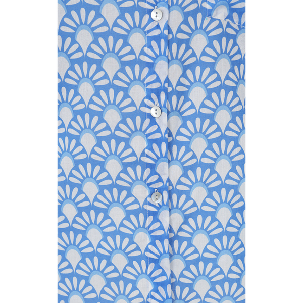 Luella Ladies Lisbon Boyfriend Fit Cotton Shirt - Blue