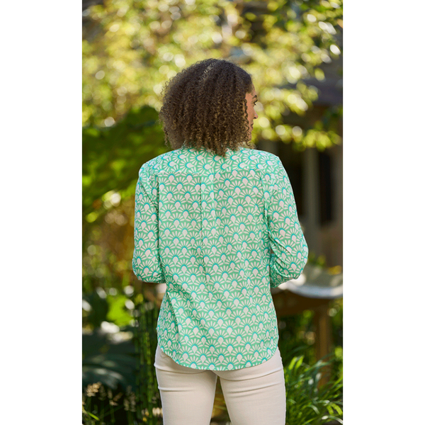 Luella Ladies Lisbon Cotton Shirt - Aqua