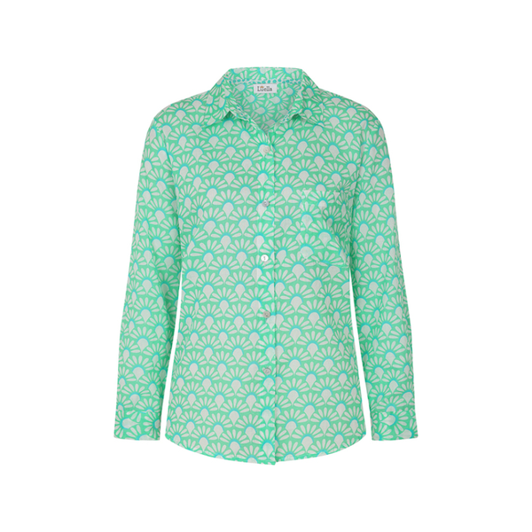 Luella Ladies Lisbon Cotton Shirt - Aqua