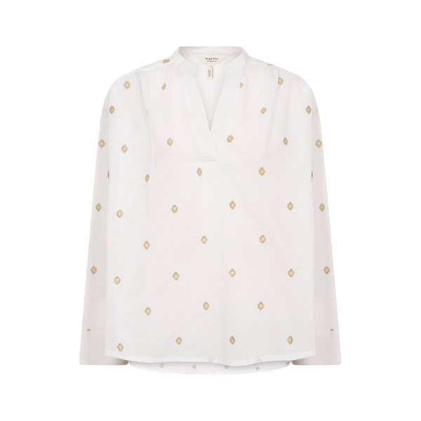 Part Two Ladies NatalePW Blouse - Bright White Gold