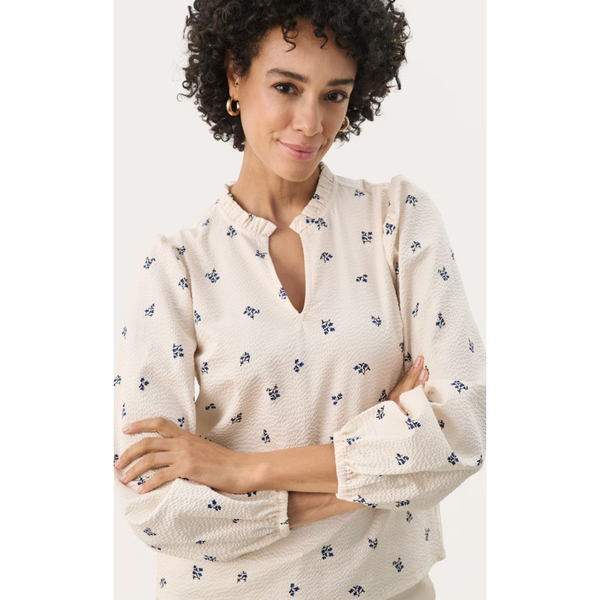Part Two Ladies EimyPW Blouse - Blue Bouquet Print