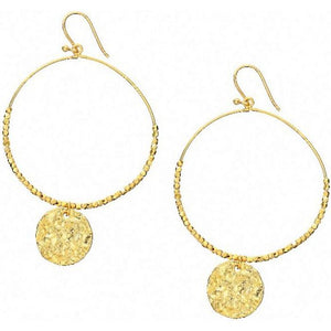 Ashiana London Ladies Dominique Large Hoop Earrings