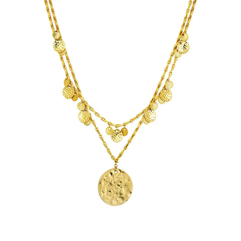 Ashiana London Ladies Spice Court Gold Necklace - Gold