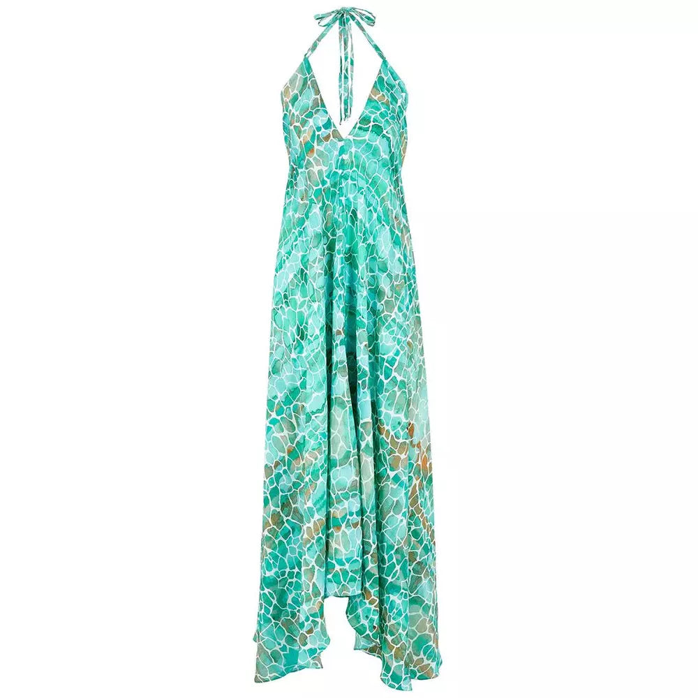 Sophia Alexia Ladies Silk Ibiza Dress - Aqua Pebbles – Ellie and Bea