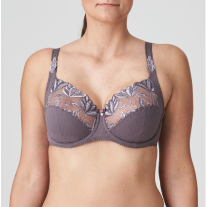 ith subtly shimmery embroidery on the cups and straps.  feature decorative embroidery. Eyeshadow is a warm taupe with subtly shimmery embroidery