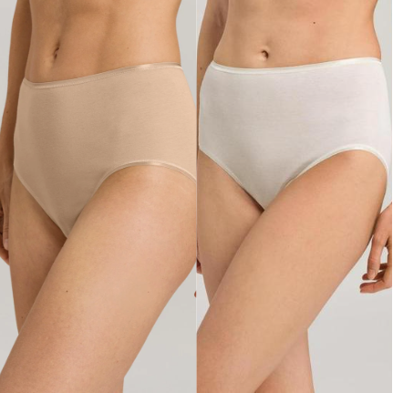 maxi full briefs made of cotton in white or nude