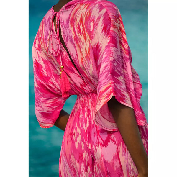 Capri Maxi Kimono Dress - Magical Magenta